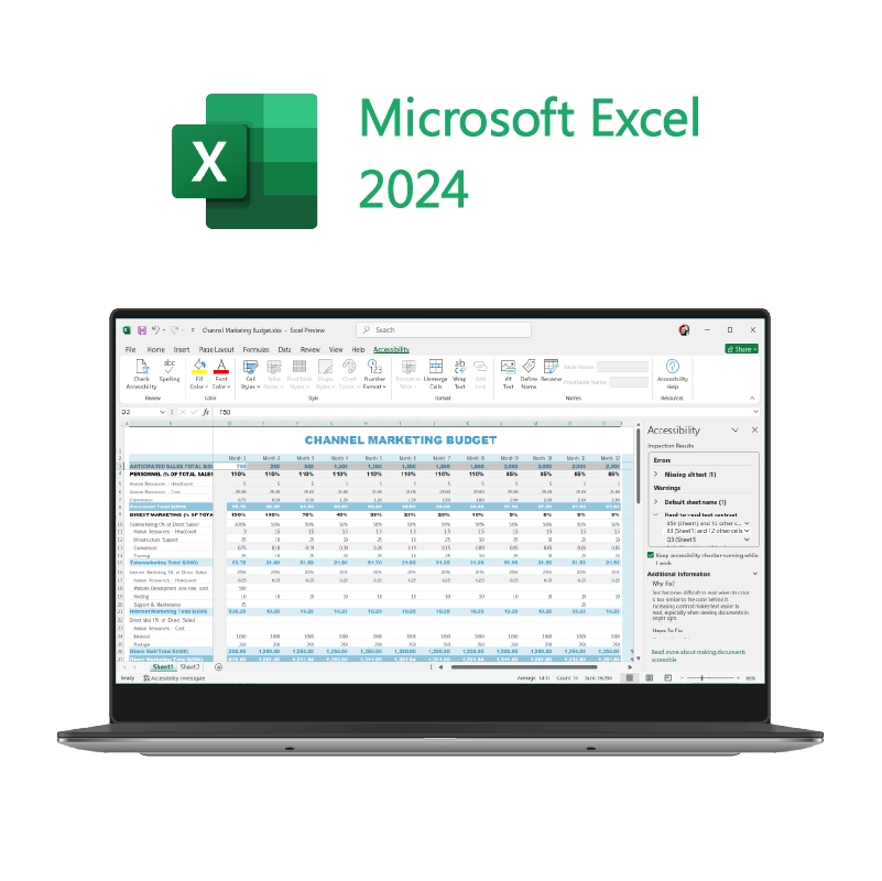 Microsoft Excel 2024 X5QUBITS.com